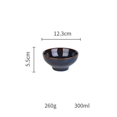 Deep blue ceramic dinnerware set by 𝕄𝕔 𝕋𝕙𝕖 𝔹𝕝𝕒𝕔𝕜 𝔻𝕚𝕒𝕞𝕠𝕟�