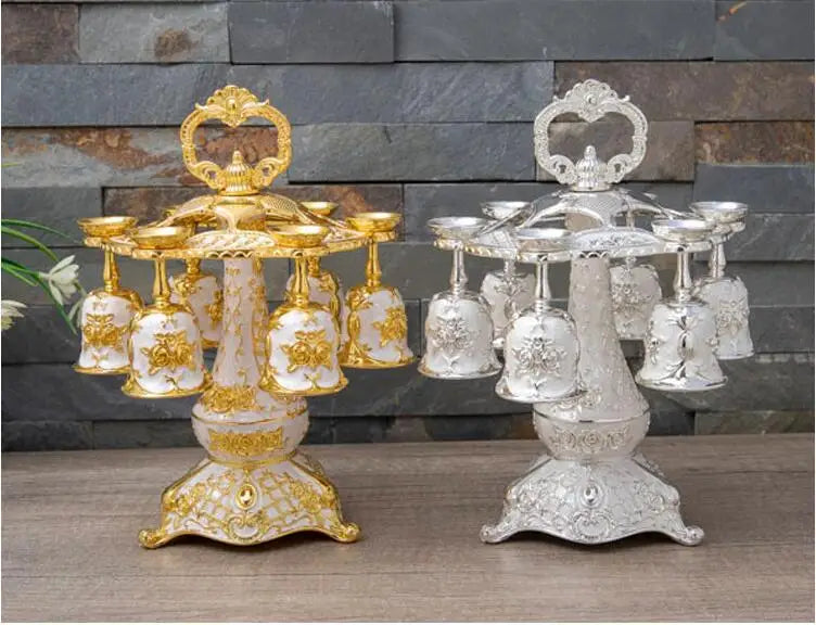 Set of six Europe metal decorative whiskey cups by ๐๐ ๐๐๐ ๐น๐๐๐๐ ๐ป๐๐๐๐ ๏ฟฝ