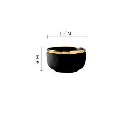 Ceramic dinner plate with pink, black, and gold inlay from 𝕄𝕔 𝕋𝕙𝕖 𝔹𝕝𝕒𝕔𝕜 𝔻𝕚𝕒𝕞