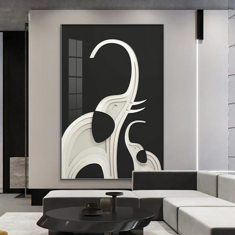 Abstract art poster by MC THE BLACK DIAMOND featuring modern, colorful wall decor for home interior decoration.