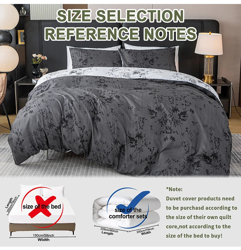 3-piece Zhusheng Kongye pattern print duvet cover set by MC The Black Diamonds, featuring bedsheets with intricate geometric designs.