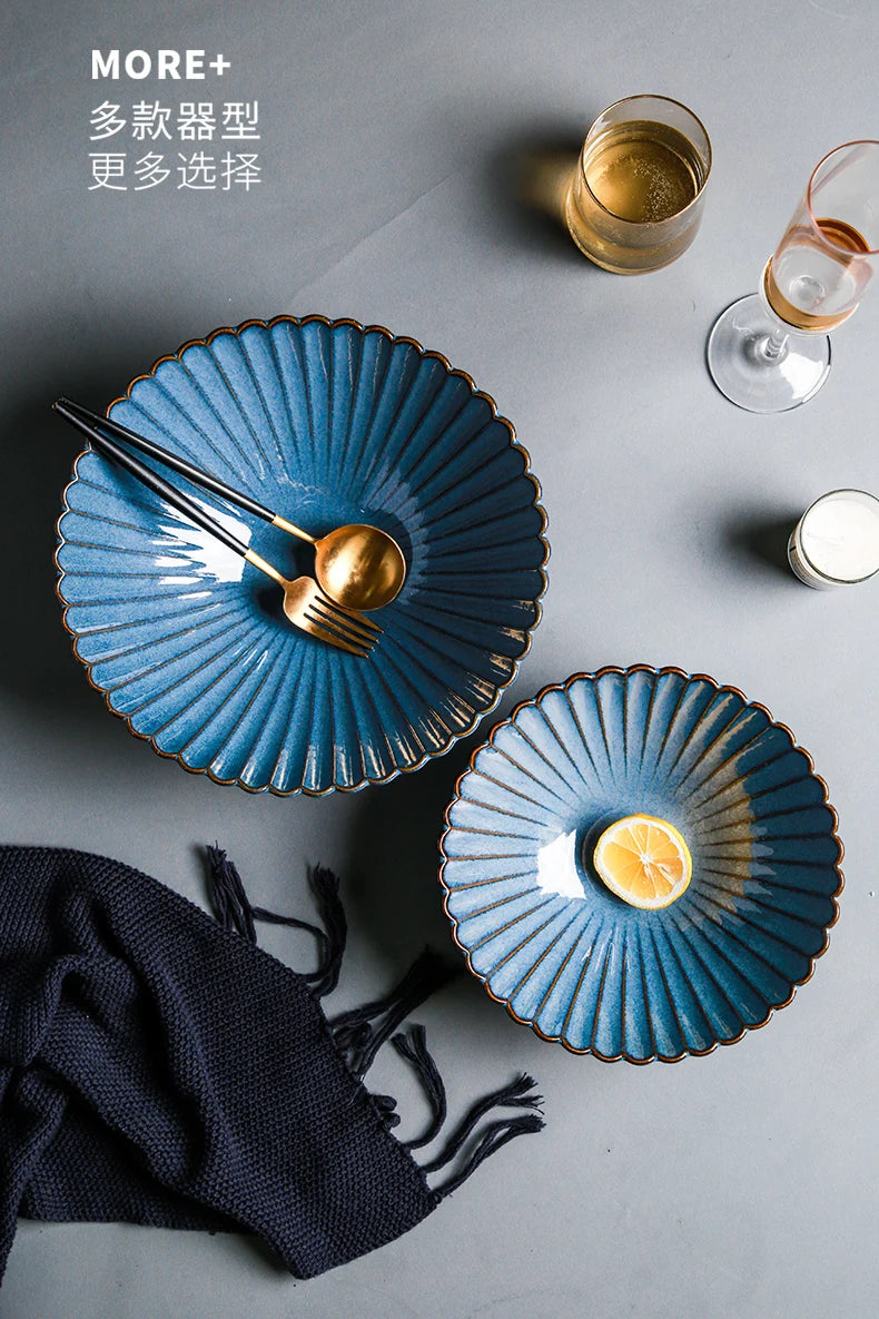 Retro ceramic dinner plate by 𝕄𝕮 𝕋𝕙𝕖 𝔹𝕝𝕒𝕔𝕜 𝔻𝕚𝕒𝕞𝕠𝕟𝕕