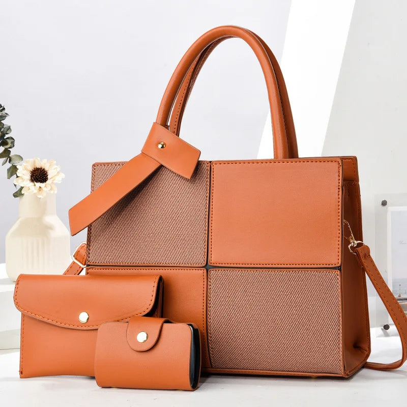 Women shoulder bag by Mohammad Collection, large capacity canvas handbag with casual crossbody and tote styles, black color.