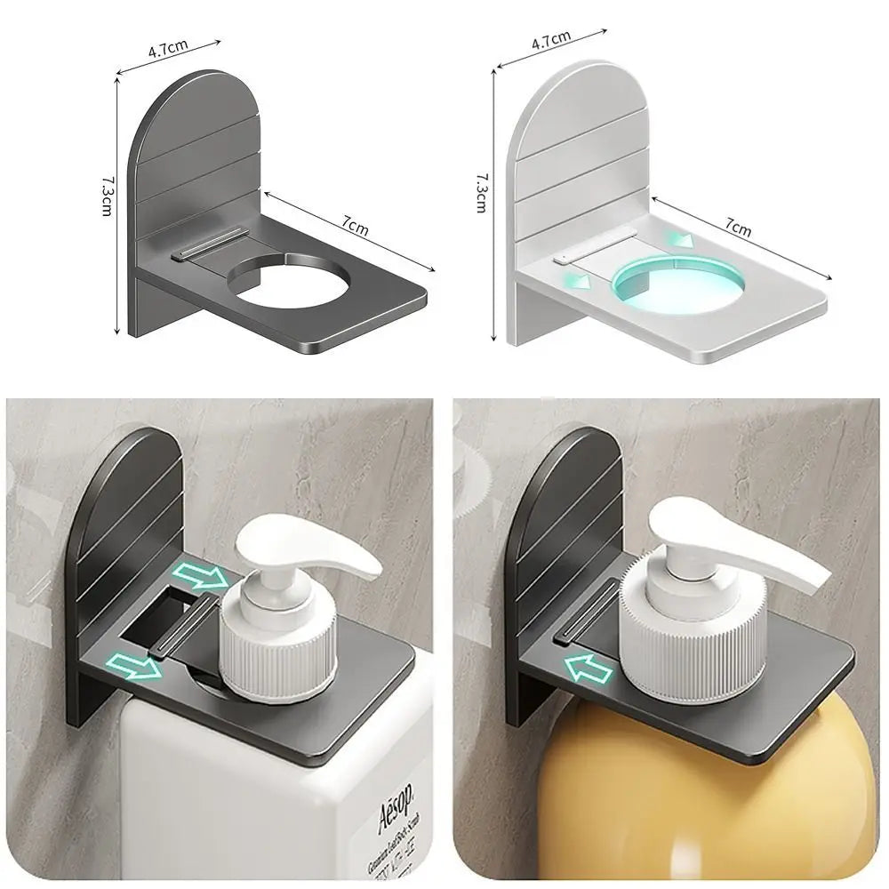 Metal self-adhesive bathroom shower gel bottle holder, black metal shower shelf organizer with hook from ๐๐ ๐๐๐ ๐น๐๐๐๐ ๐ป๐