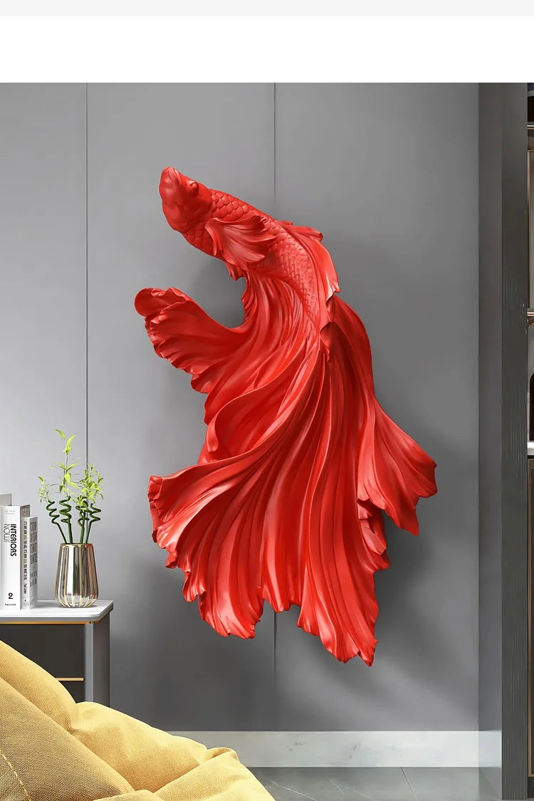 Nordic Home Fighting Fish sculpture by 𝕄𝕔 𝕋𝕙𝕖 𝔹𝕝𝕒𝕔𝕜 𝔻𝕚𝕒𝕞𝕠𝕟�