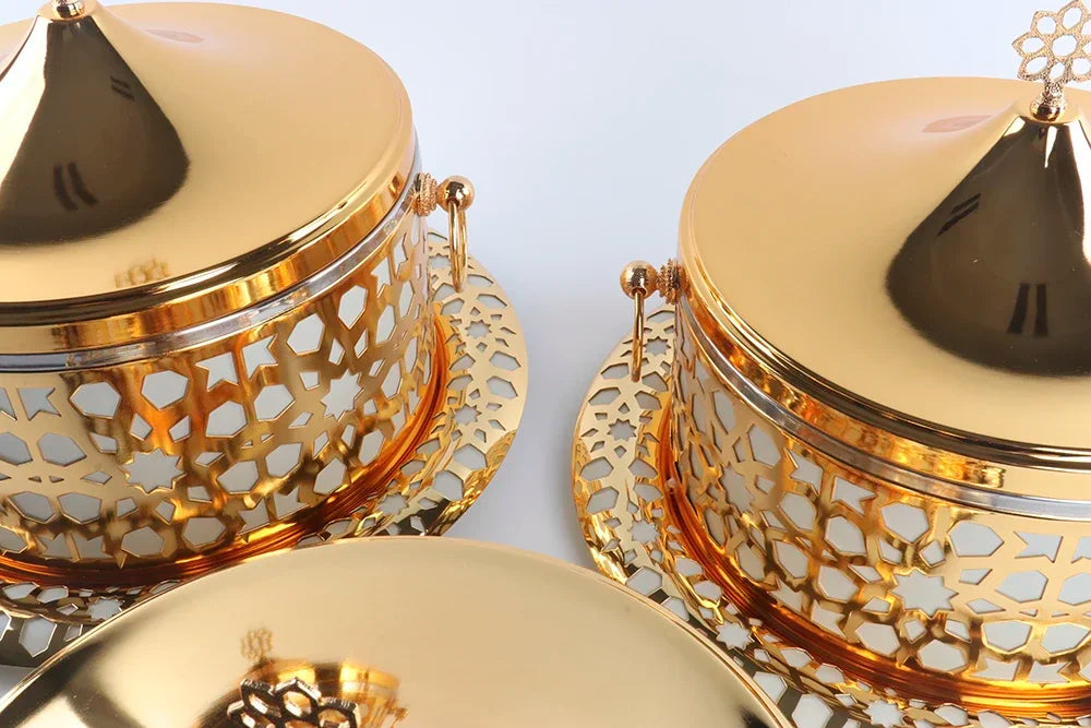 Stainless steel luxury chafing dish set by 𝕄𝕔 𝕋𝕙𝕖 𝔹𝕝𝕒𝕔𝕜 𝔻𝕚𝕒𝕞𝕠�