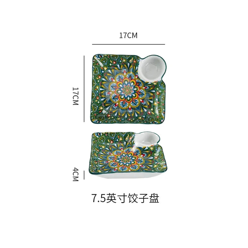 Bohemia Ceramic Rice Bowl Serving Plate by ๐๐ ๐๐๐ ๐น๐๐๐๐ ๐ป๐๐๐๐ ๏ฟฝ