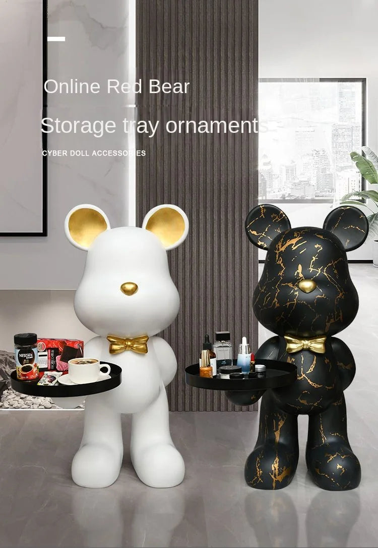 Creative doll bear figurine in soft decor style, perfect for living room decoration and reception area, by ๐๐ ๐๐๐ ๐น๐๐๐๐ ๐ป๐