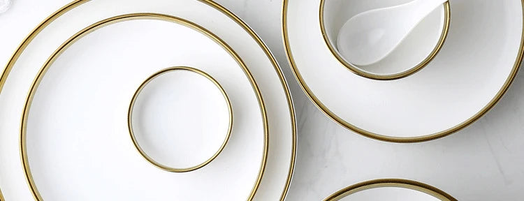 Black and white matte porcelain dinner plate from MC THE BLACK DIAMOND, sleek kitchenware for modern table settings