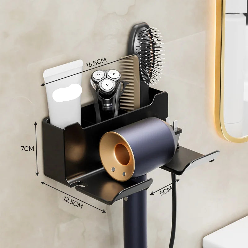 Black diamond-themed bathroom hair dryer organizer storage from ๐๐ ๐๐๐ ๐น๐๐๐๐ ๐ป๐๐๐๐ ๏ฟฝ