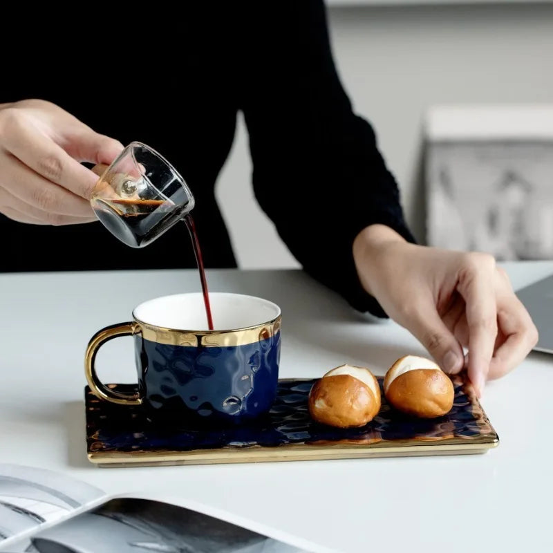 Ceramic coffee cup and matching plate set from ๐๐ ๐๐๐ ๐น๐๐๐๐ ๐ป๐๐๐๐ ๏ฟฝ
