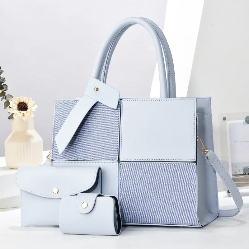 Women shoulder handbag by Mohamad Collection featuring a large-capacity canvas casual crossbody tote bag with a foreign style design.