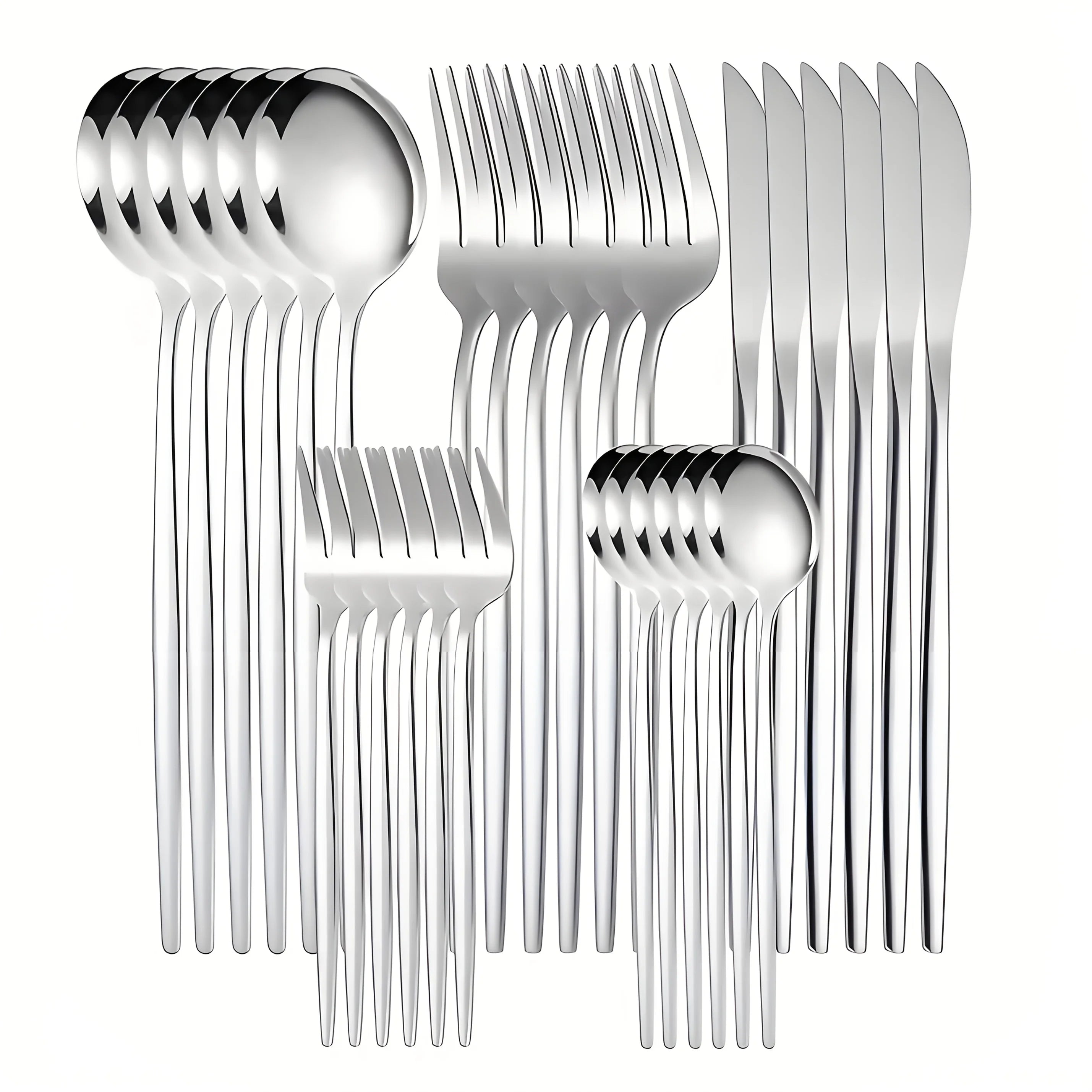 30-piece golden and silver cutlery set from 𝕄𝕔 𝕋𝕙𝕖 𝔹𝕝𝕒𝕔𝕜 𝔻𝕚𝕒𝕞𝕠�