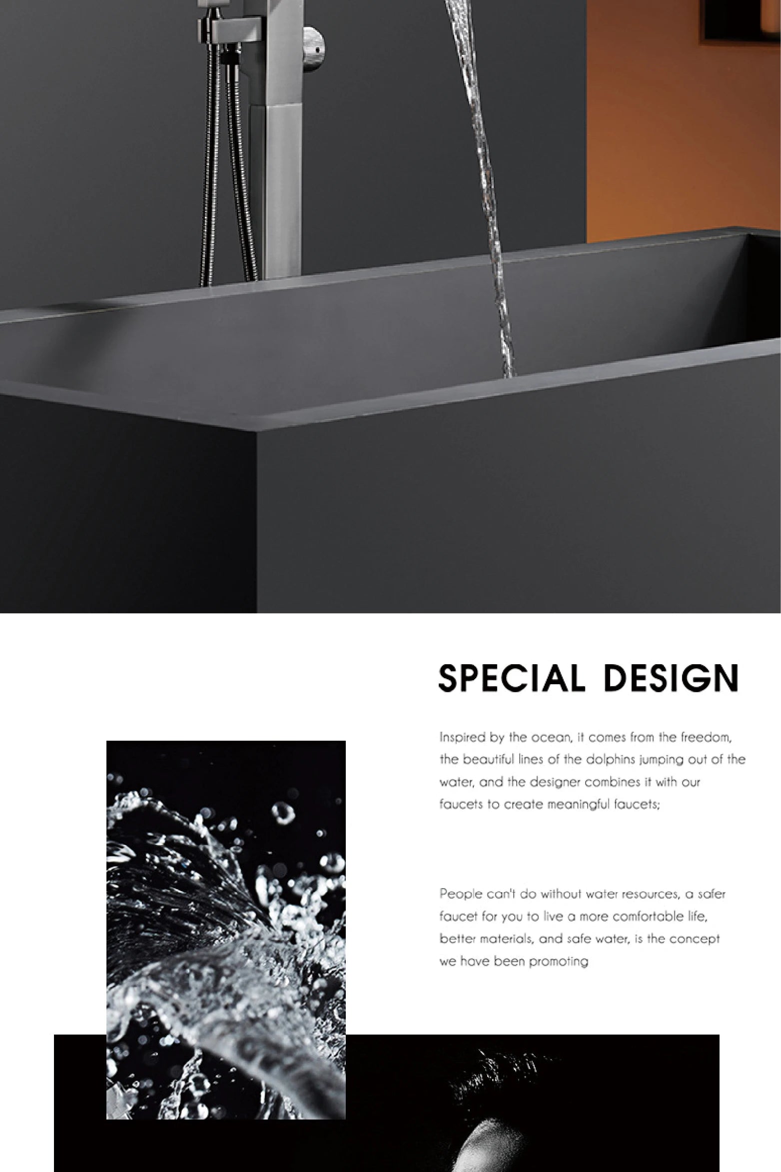 Luxury black brass bathroom faucet by 𝕄𝕔 𝕋𝕙𝕖 𝔹𝕝𝕒𝕔𝕜 𝔻𝕚𝕒𝕞𝕠𝕟�