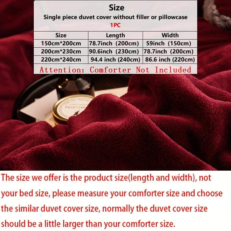 Modern style double-sided milk velvet duvet cover by MC The Black Diamonds, featuring a sleek, soft winter bedding design.