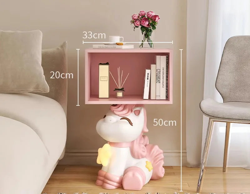 MC THE BLACK DIAMOND bedside table for girl room, stylish nightstand with decorative accessories, ideal for bedroom decor.