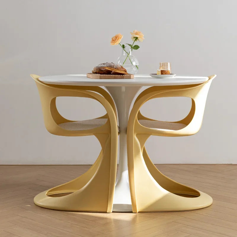 Nordic simple design art curved chair by 𝕄𝕔 𝕋𝕙𝕖 𝔹𝕝𝕒𝕔𝕜 𝔻𝕚𝕒𝕞𝕠𝕟