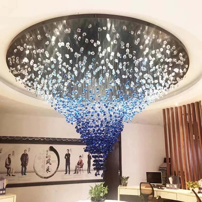 Modern stone crystal LED chandelier by ๐๐ ๐๐๐ ๐น๐๐๐๐ ๐ป๐๐๐๐ ๐๏ฟฝ