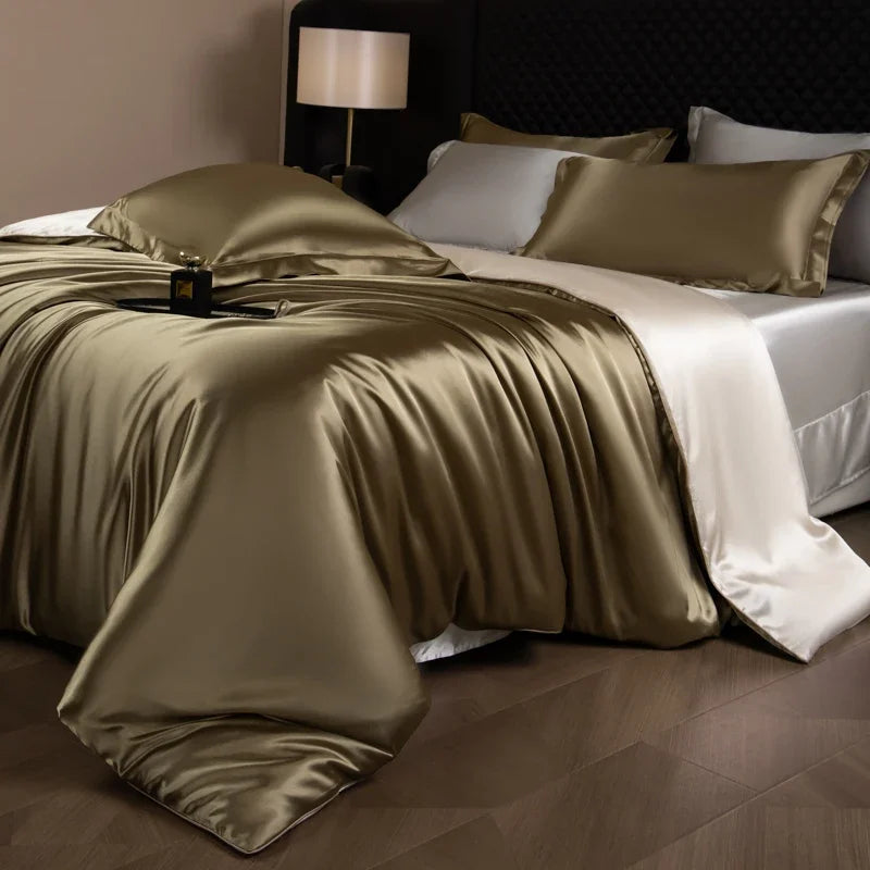 Luxury silk bed sheets set by 𝕄𝕔 𝕋𝕙𝕖 𝔹𝕝𝕒𝕔𝕜 𝔻𝕚𝕒𝕞𝕠𝕟�