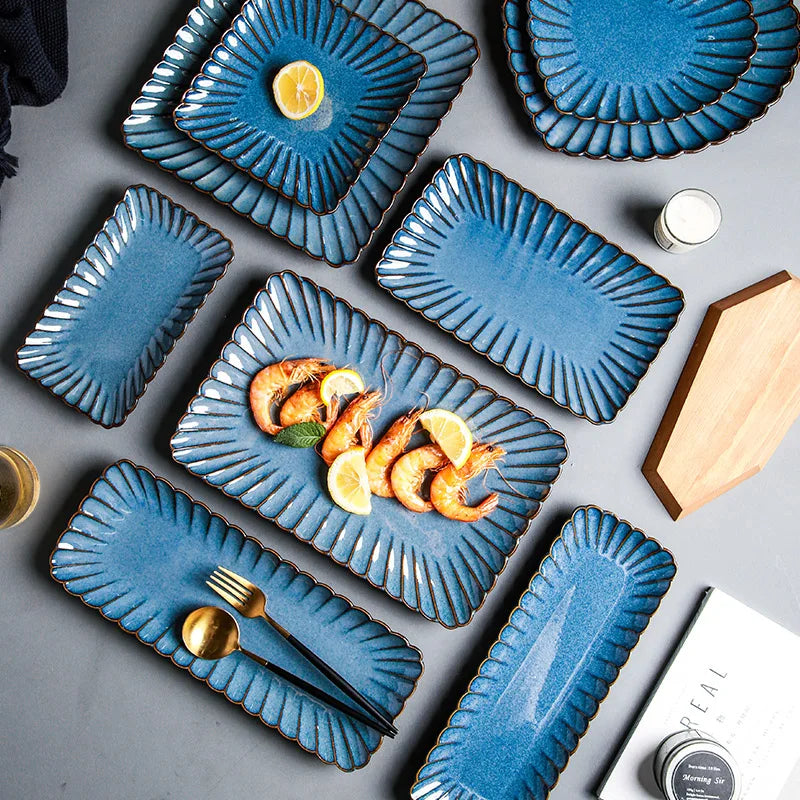 Retro ceramic dinner plate by 𝕄𝕔 𝕋𝕙𝕖 𝔹𝕝𝕒𝕔𝕜 𝔻𝕚𝕒𝕞𝕠𝕟𝕕