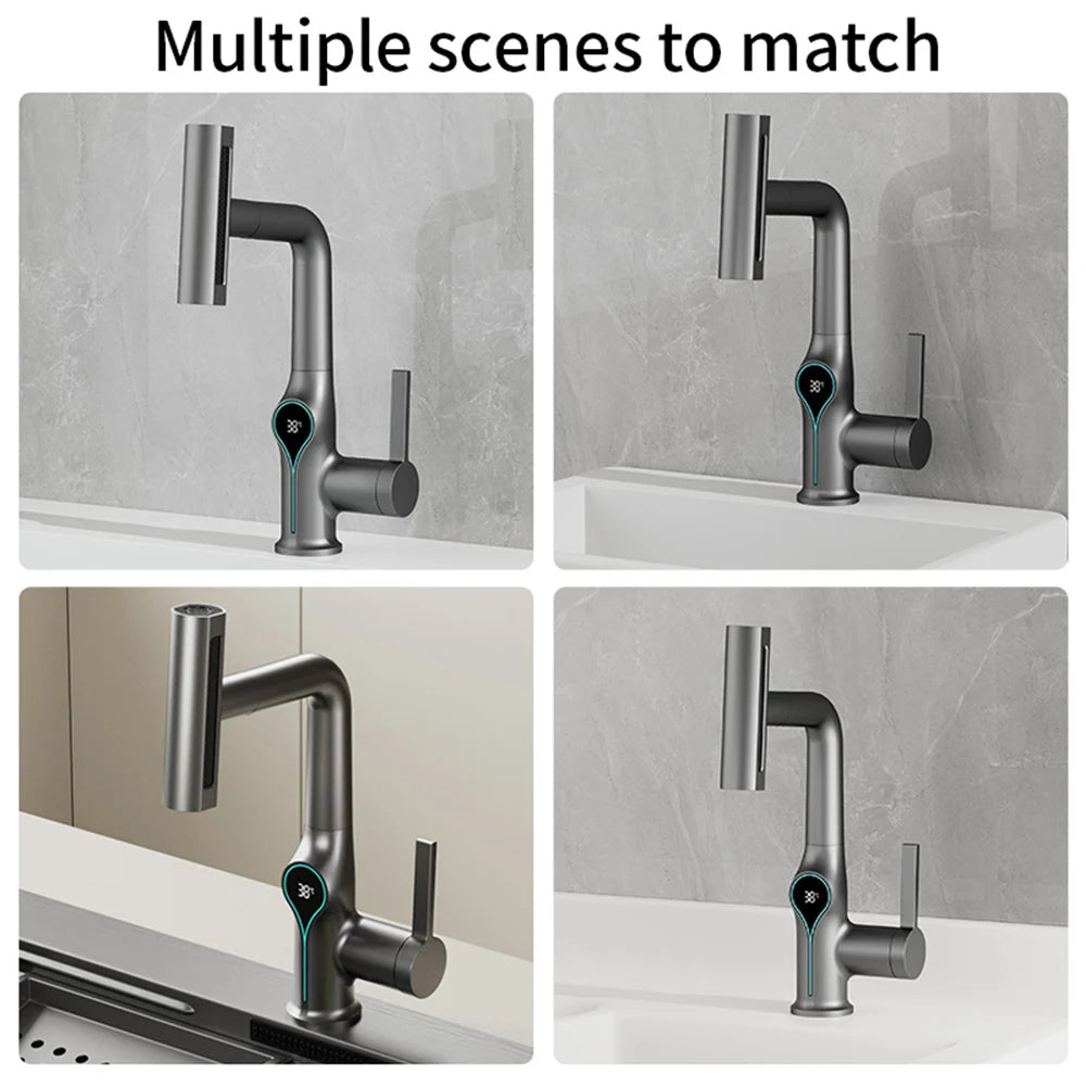 Waterfall bathroom sink faucet by 𝕄𝕔 𝕋𝕙𝕖 𝔹𝕝𝕒𝕔𝕜 𝔻𝕚𝕒𝕞𝕠𝕟�