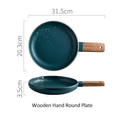 Ceramic Western plate set by 𝕄𝕔 𝕋𝕙𝕖 𝔹𝕝𝕒𝕔𝕜 𝔻𝕚𝕒𝕞𝕠𝕟�