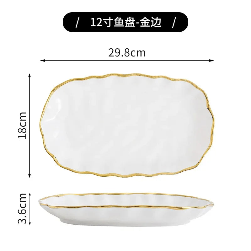 Light luxury Nordic ceramic bowls by 𝕄𝕔 𝕋𝕙𝕖 𝔹𝕝𝕒𝕔𝕜 𝔻𝕚𝕒𝕞𝕠𝕟�
