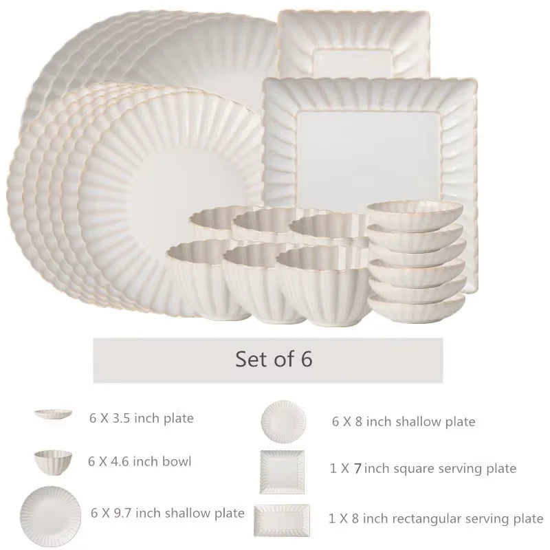 White chrysanthemum-shaped ceramic dinner set by 𝕄𝕔 𝕋𝕙𝕖 𝔹𝕝𝕒𝕔𝕜 𝔻𝕚𝕒𝕞𝕠�