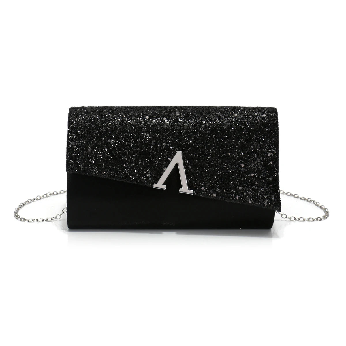 Black metal chain glam evening bag by 𝕄𝕔 𝕋𝕙𝕖 𝔹𝕝𝕒𝕔𝕜 𝔻𝕚𝕒𝕞𝕠𝕟�