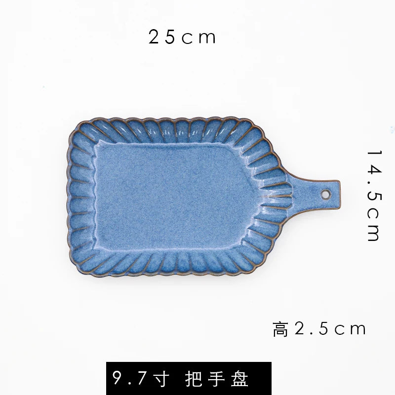 Retro ceramic dinner plate by 𝕄𝕮 𝕋𝕙𝕖 𝔹𝕝𝕒𝕔𝕜 𝔻𝕚𝕒𝕞𝕠𝕟𝕕