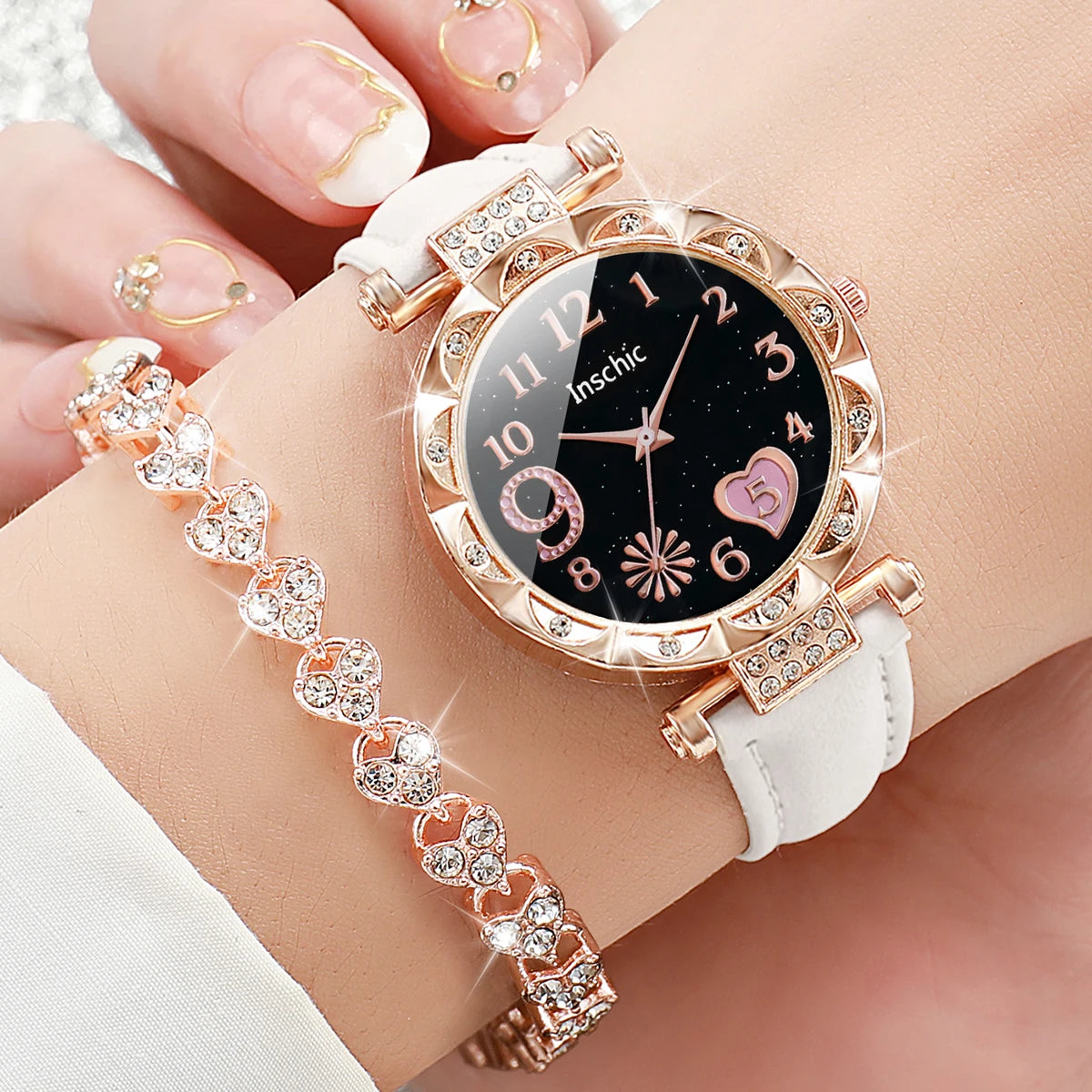 Set of 2, 4, or 6 fashion rhinestone women’s watches from 𝕄𝕔 𝕋𝕙𝕖 𝔹𝕝𝕒𝕔𝕜 𝔻𝕚�