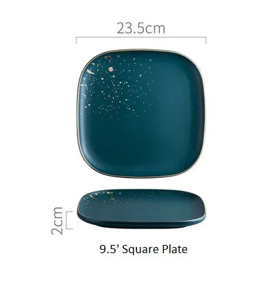 Ceramic Western plate set by 𝕄𝕮 𝕋𝕙𝕖 𝔹𝕝𝕒𝕔𝕜 𝔻𝕚𝕒𝕞𝕠𝕟�