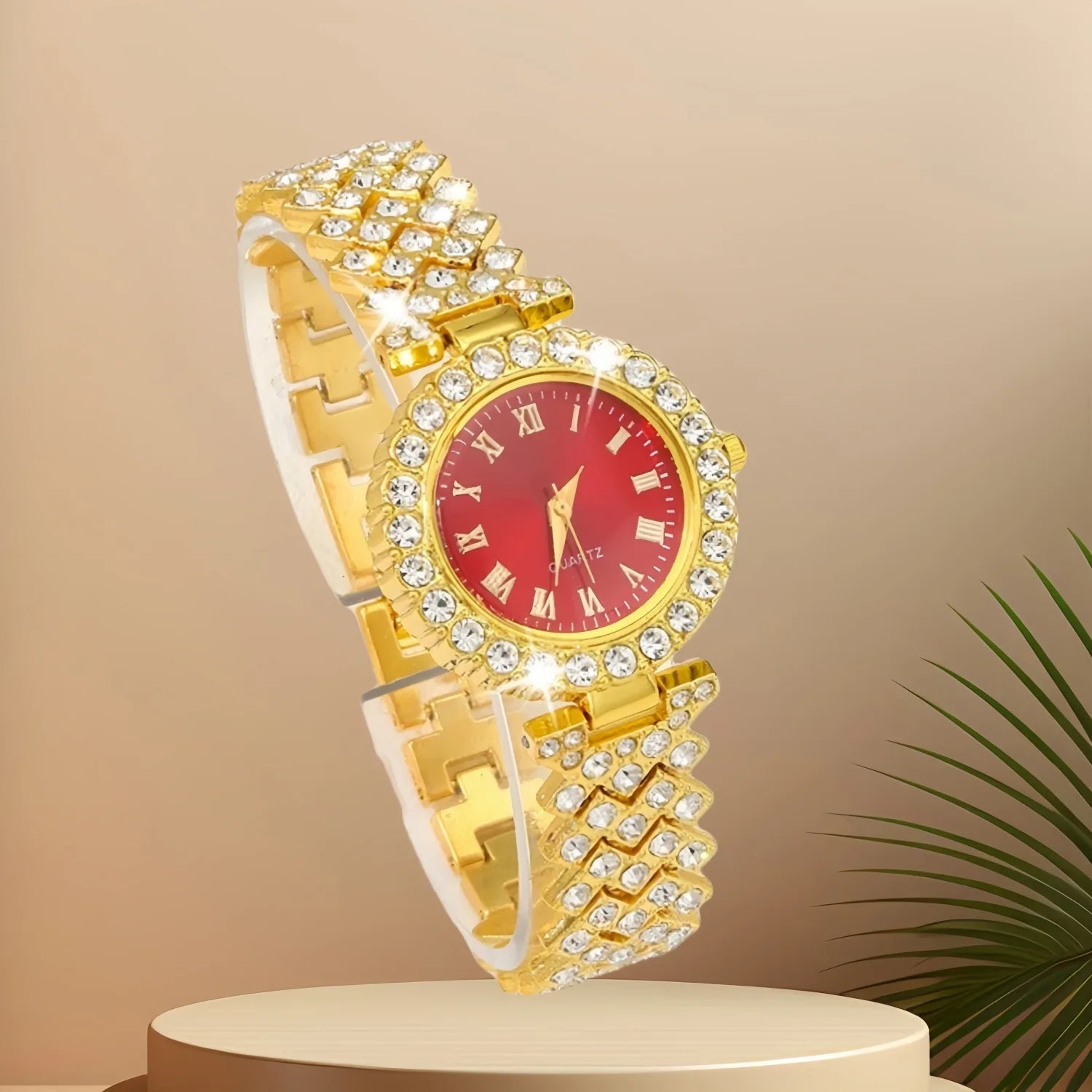 Fashionable women's quartz watch by MC THE BLACK DIAMOND, featuring a stylish design and a sleek watch face.