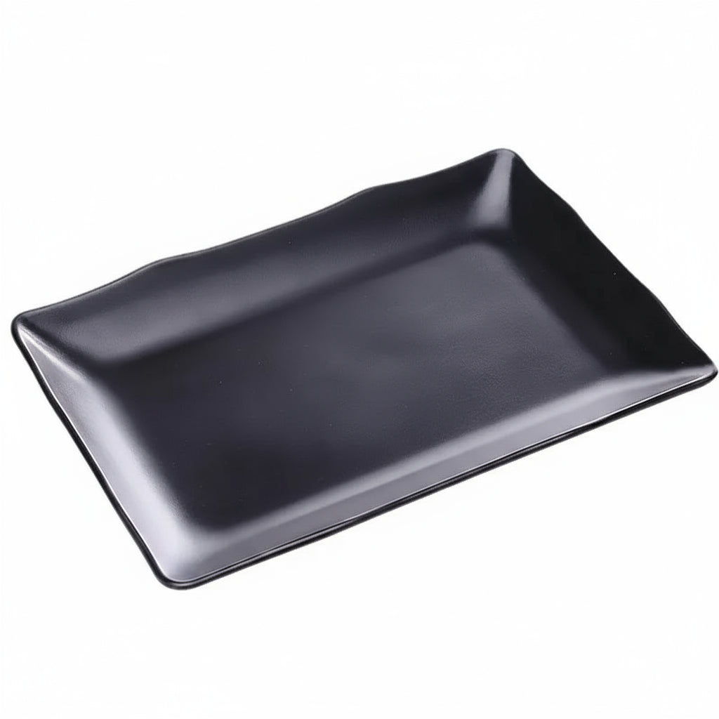Black rectangular melamine plate from 𝕄𝕮 𝕋𝕙𝕖 𝔹𝕝𝕒𝕔𝕜 𝔻𝕚𝕒𝕞𝕠𝕟�