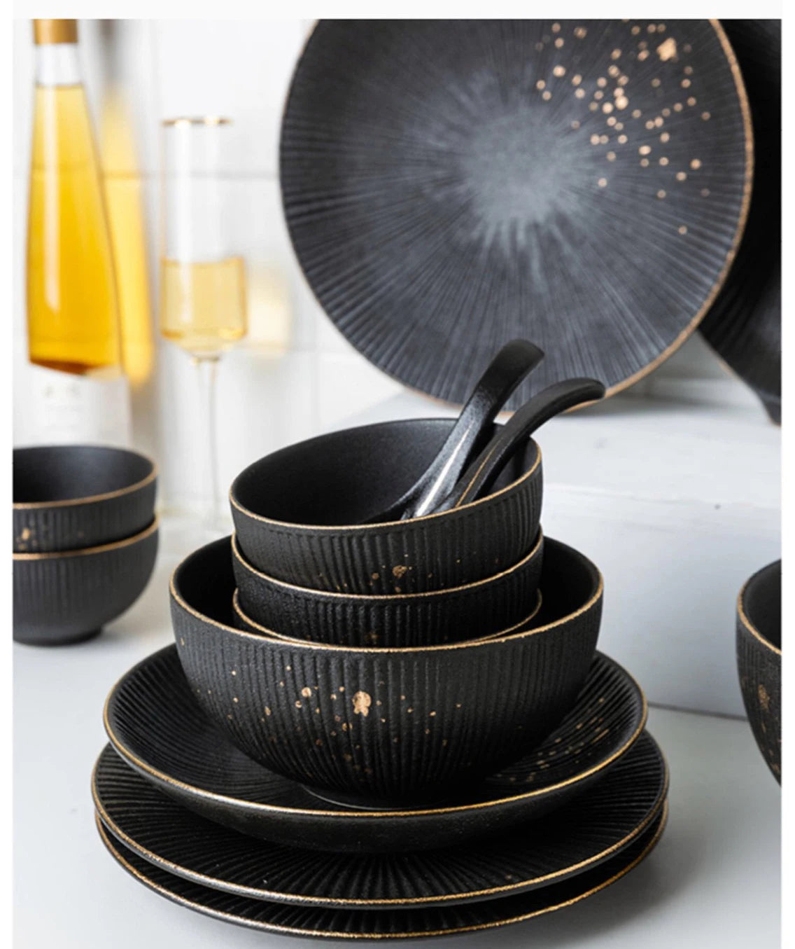 Luxury Golden Border porcelain dinner plate by 𝕄𝕮 𝕋𝕙𝕖 𝔹𝕝𝕒𝕔𝕜 𝔻𝕚𝕒𝕞𝕠𝕟�