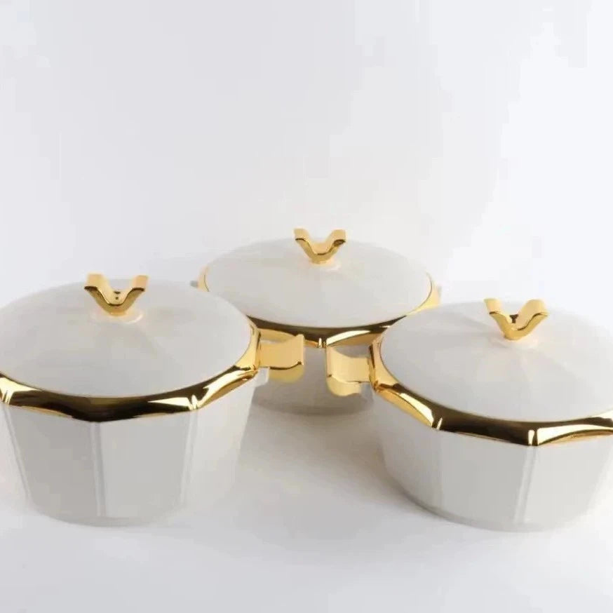Design Food Warmer Casserole 3-piece set from 𝕄𝕔 𝕋𝕙𝕖 𝔹𝕝𝕒𝕔𝕜 𝔻𝕚𝕒𝕞�