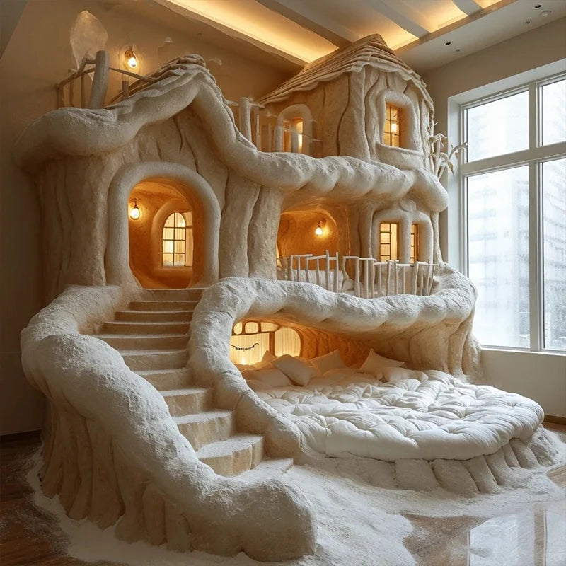 Designer explosion cream wind bed frame by 𝕄𝕮 𝕋𝕙𝕖 𝔹𝕝𝕒𝕔𝕜 𝔻𝕚𝕒𝕞𝕠𝕟�