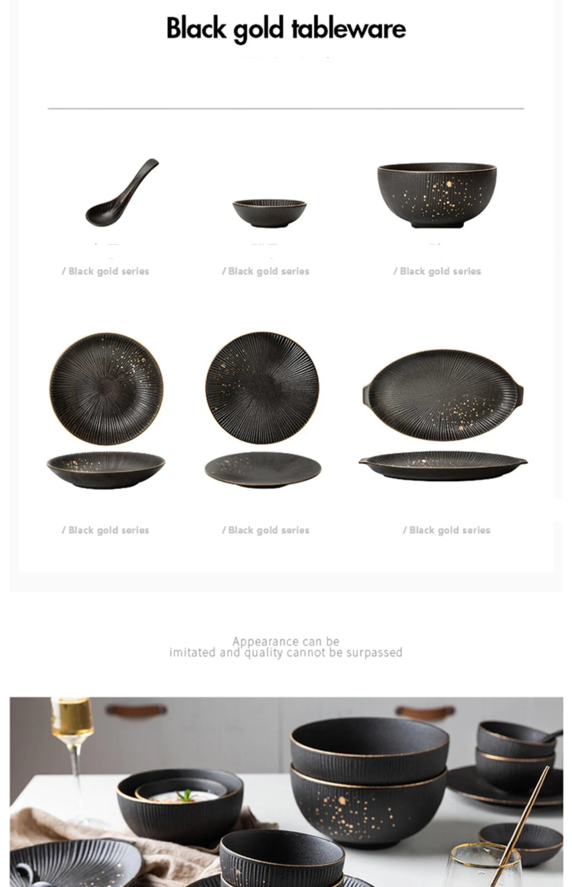 Luxury golden border porcelain dinner plate from 𝕄𝕔 𝕋𝕙𝕖 𝔹𝕝𝕒𝕔𝕜 𝔻𝕚𝕒𝕞𝕠𝕟�