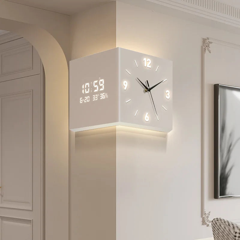 Modern double-sided living room corner clock by đđź đđđ đčđđđđ đ»đđđđ đ