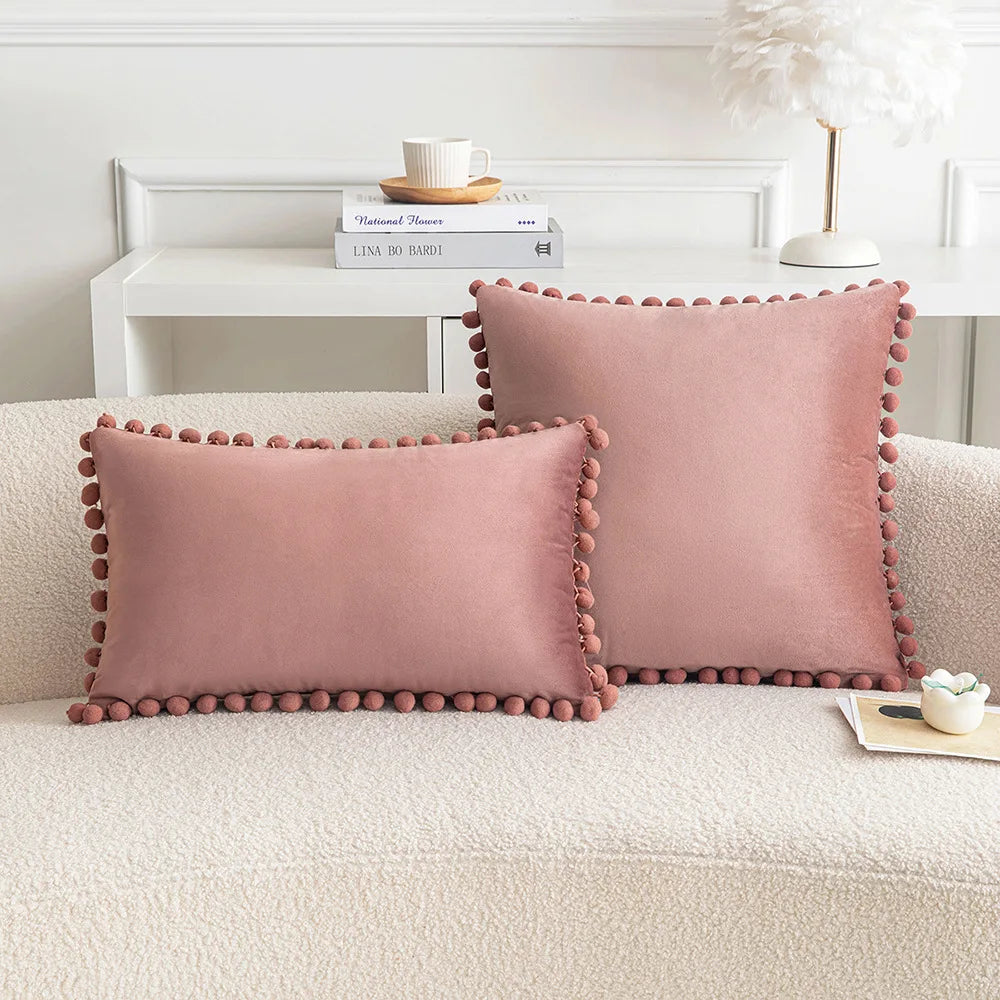 Decorative throw pillow covers in 30x50cm, 45x45cm, and 50x50cm sizes by 𝕄𝕔 𝕋𝕙𝕖 𝔹𝕝𝕒𝕔𝕜