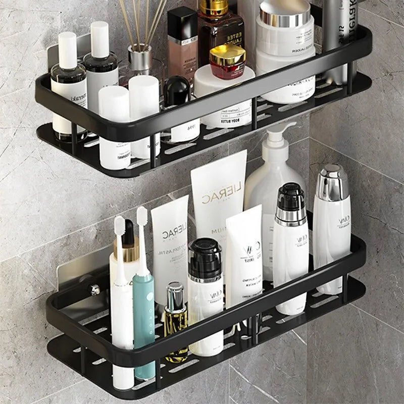 Wall-mounted corner bathroom shelves by 𝕄𝕔 𝕋𝕙𝕖 𝔹𝕝𝕒𝕔𝕜 𝔻𝕚𝕒𝕞𝕠𝕟�