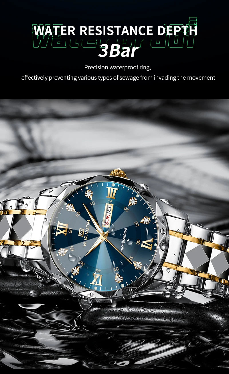 Men's luxury watch by 𝕄𝕔 𝕋𝕙𝕖 𝔹𝕝𝕒𝕔𝕜 𝔻𝕚𝕒𝕞𝕠𝕟𝕕
