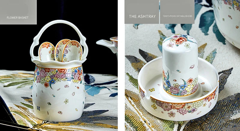 Set of 50 porcelain dinnerware pieces with star design from 𝕄𝕮 𝕋𝕙𝕖 𝔹𝕝𝕒𝕔𝕜 𝔻𝕚𝕒𝕞�