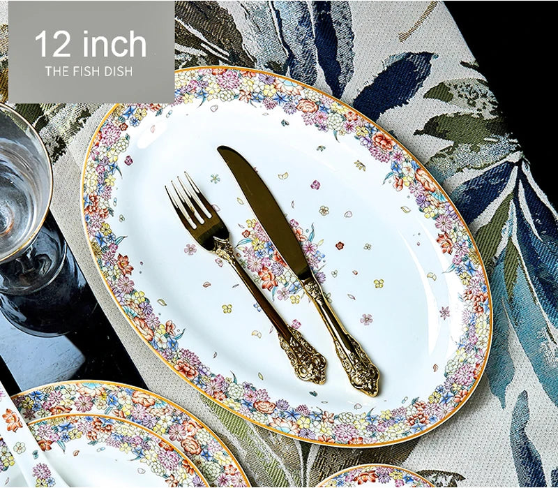 50-piece porcelain dinner set with star design by 𝕄𝕮 𝕋𝕙𝕖 𝔹𝕝𝕒𝕔𝕜 𝔻𝕚𝕒𝕞𝕠�