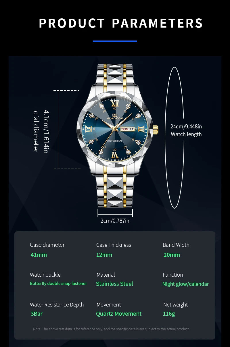 Men’s luxury watch by 𝕄𝕔 𝕋𝕙𝕖 𝔹𝕝𝕒𝕔𝕜 𝔻𝕚𝕒𝕞𝕠𝕟𝕕