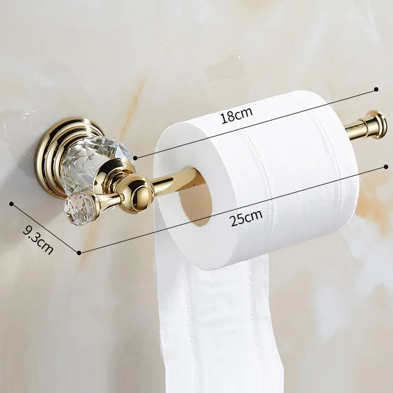 Luxury gold polished brass bathroom accessories set from 𝕄𝕔 𝕋𝕙𝕖 𝔹𝕝𝕒𝕔𝕜 𝔻𝕚𝕒𝕞𝕠𝕟