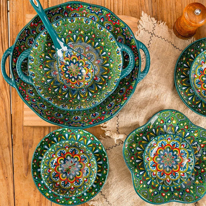 Bohemia Ceramic Rice Bowl Serving Plate by ๐๐ ๐๐๐ ๐น๐๐๐๐ ๐ป๐๐๐๐ ๏ฟฝ