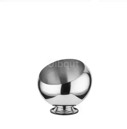 Stainless steel oblique-mouthed sauce bowl with lid, from 𝕄𝕮 𝕋𝕙𝕖 𝔹𝕝𝕒𝕔𝕜 𝔻𝕚𝕒𝕞