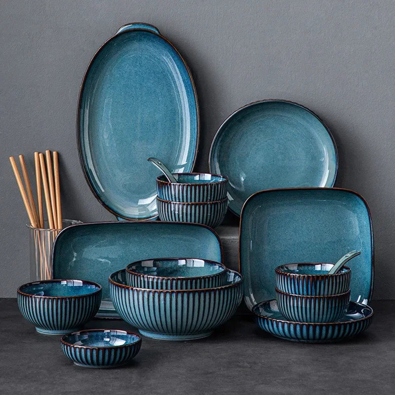 Blue kiln glaze ceramic plate from 𝕄𝕔 𝕋𝕙𝕖 𝔹𝕝𝕒𝕔𝕜 𝔻𝕚𝕒𝕞𝕠𝕟�