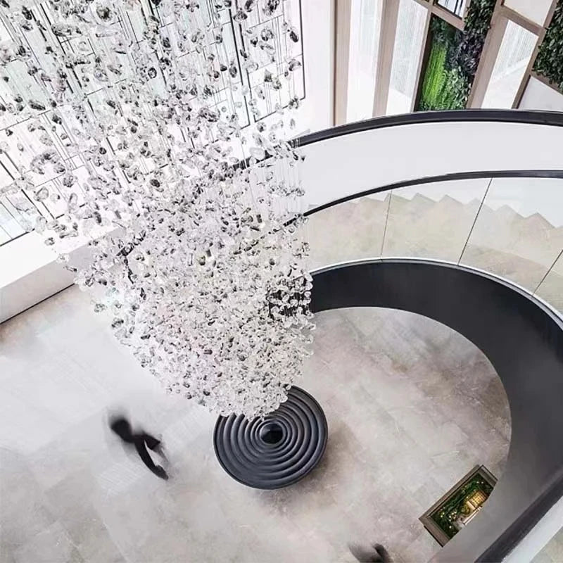Modern stone crystal LED chandelier by ๐๐ ๐๐๐ ๐น๐๐๐๐ ๐ป๐๐๐๐ ๐๏ฟฝ